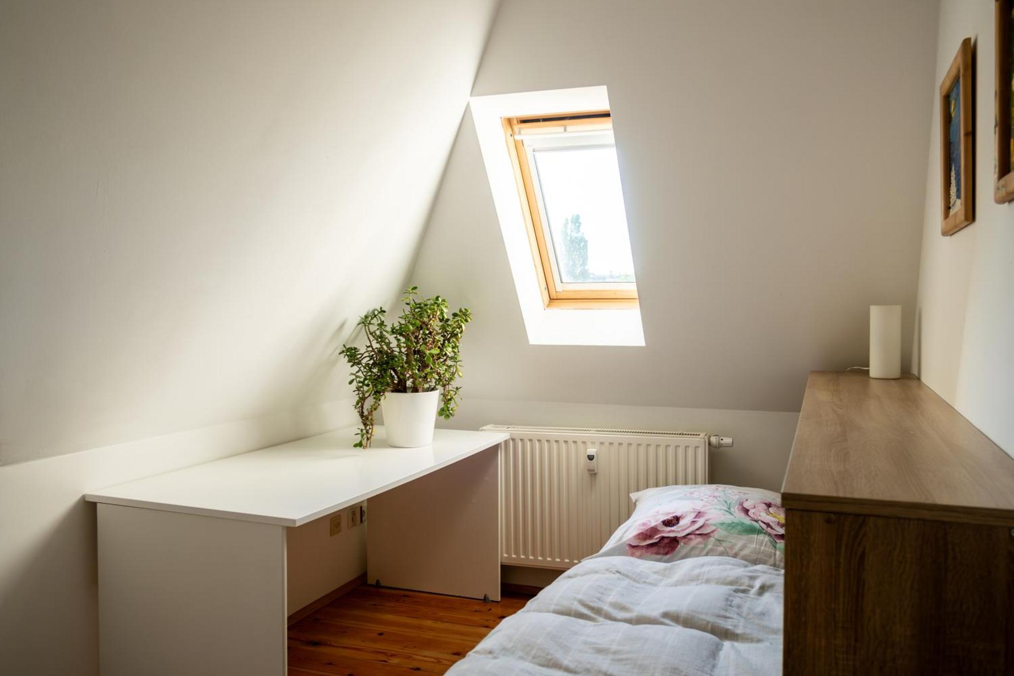 Doppelhaus- Villa Leipzig Schleussig , Moderner Altbau Apartment Dachetage Mit 2 Schlafzimmern Und Separatem Zusatzzimmer , Parkplatz - Balkon - Kamin - Eicheparkett - Arbeitsplatz Extérieur photo